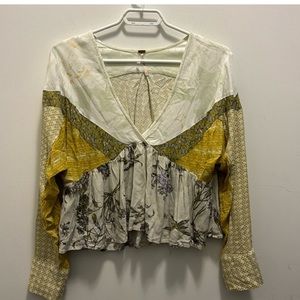 Free People floral blouse